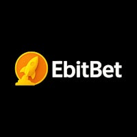 the logo for ebitbet on a black background